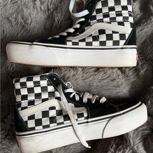 Vans Black and White Checkered High-Tops